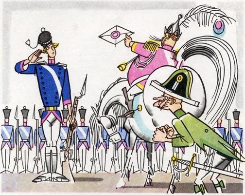 Солдат Семен – скорый гонец Царь обрадовался, позвал солдата Семёна и подаёт письмо