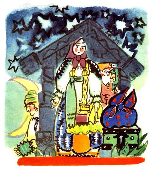 Солнце, Месяц и Ворон Воронович (русская сказка) Солнце, Месяц и Ворон Воронович