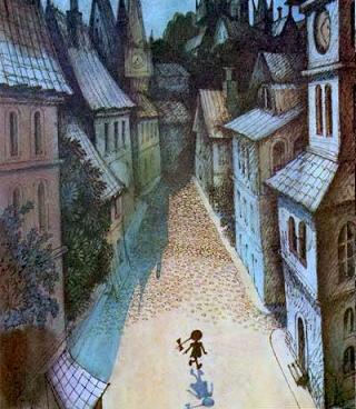 Люба вышла на безлюдную городскую площадь, прошла мимо старинной башни