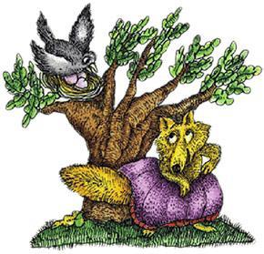 Сорока, лиса и цапля