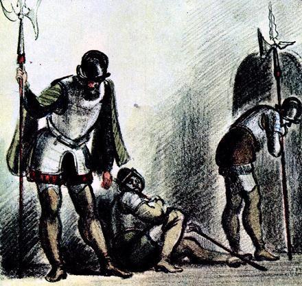 Спящая красавица (сказка) Должно быть, сон застиг их в ту минуту, когда они собирались осушить чаши до дна