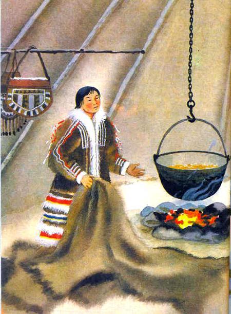 Старик и его дочери (ненецкая сказка) мастерица и шкура