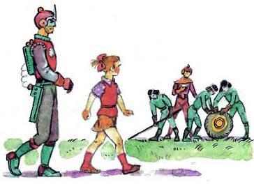 Энни конвоируется инопланетянином