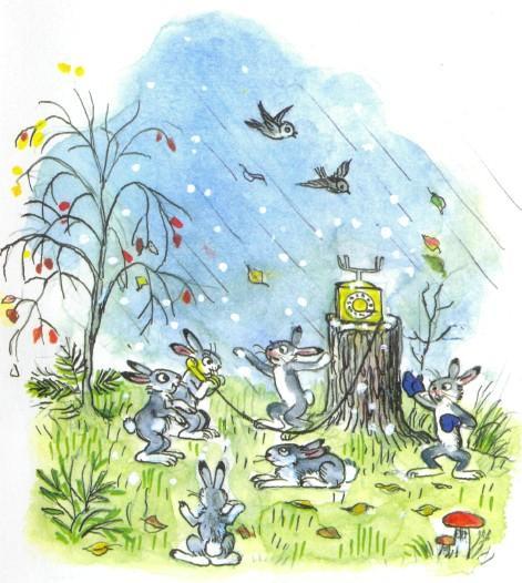 Телефон зайцы зайчики звонят