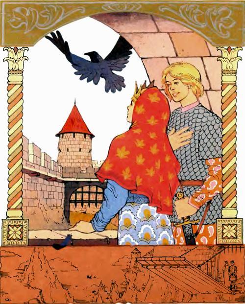 царевич, царевна и ворон
