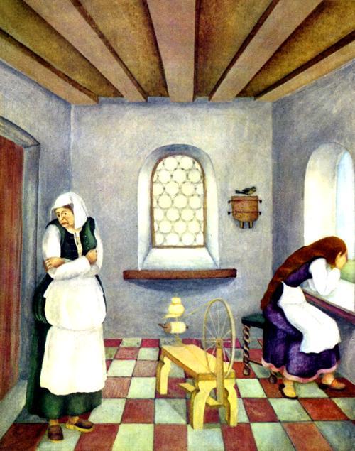 Три пряхи (сказка) девушка и ее мать