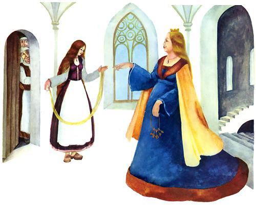 Три пряхи (сказка) девушка и королева