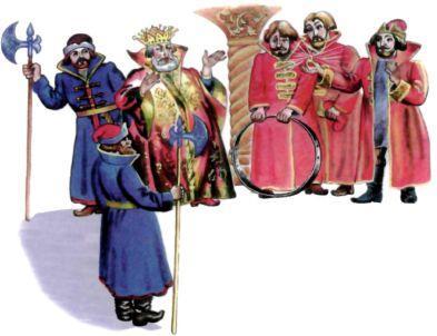 сказка: Три пёрышка три сына у царя