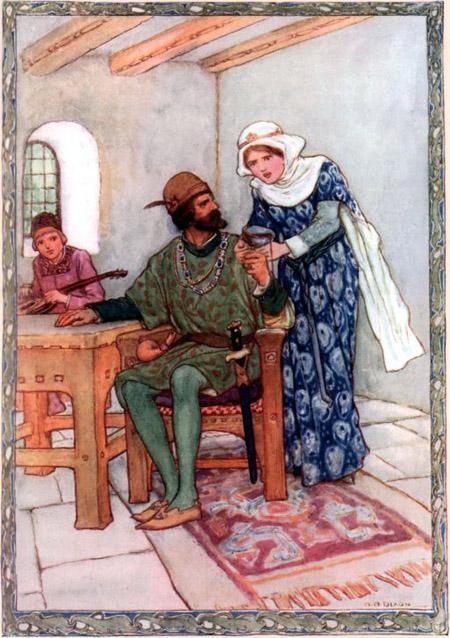 Королева отвела кубок с ядом от губ Мелиодаса