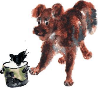 Тюпа, Томка и сорока (рассказ) галчонок и пес