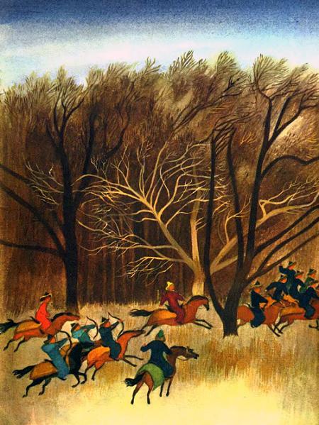 Умный Ашик (киргизская сказка) конные лучники