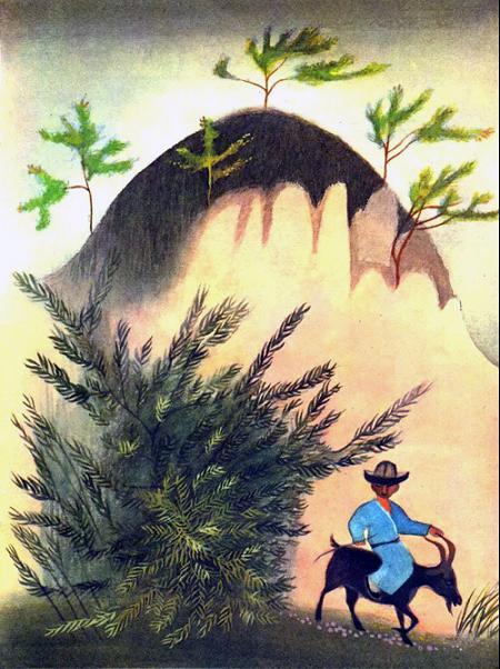 Умный Ашик (киргизская сказка) верхом на козе