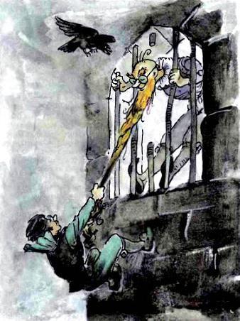 Урфин Джюс и его деревянные солдаты (сказка-повесть) Дин Гиор вытягивает Фараманта из заточения при помощи его бороды