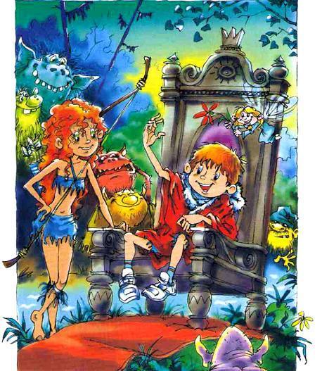 В поисках волшебного камня (повесть) мальчик Филипп на троне