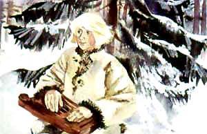 Веселый Матти (сказка) Веселый Матти Сел на пенек да и заиграл. Пошел по лесу звон.