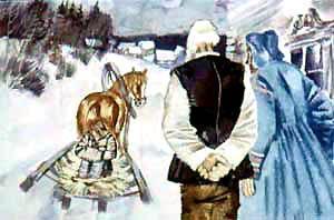 Веселый Матти (сказка) Приехал Тойво домой — ни дров, ни топора, куртка разорвана и сам еле жив