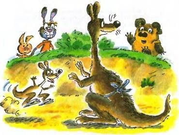 сказка: Винни-Пух Кенга и крошка Ру встреча с Пухом Кроликом и пятачком