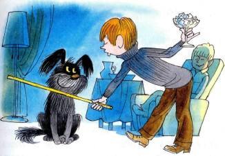 повесть: Витя Малеев в школе и дома костя дрессерует пса лобзика