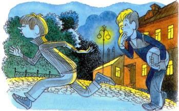 повесть: Витя Малеев в школе и дома забыл куртку побежал за ней