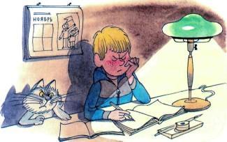 повесть: Витя Малеев в школе и дома Витя Малеев решает задачки дома