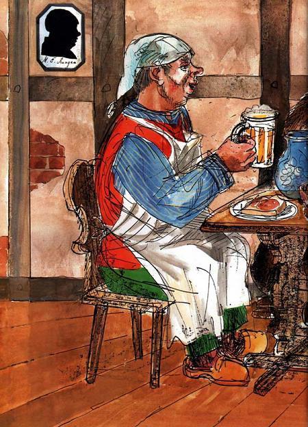 Водошлёп и Когтезверь (сказка) Мельник в трактире пьет пиво