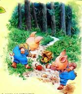 поросята уронили корзинку