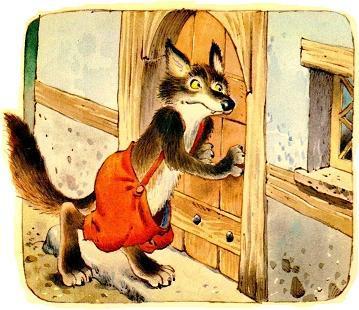 Волк и семеро козлят волк у двери