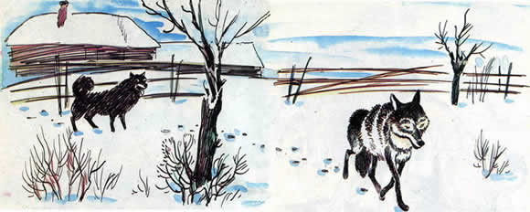 Волк и собака (басня) Волк и собака