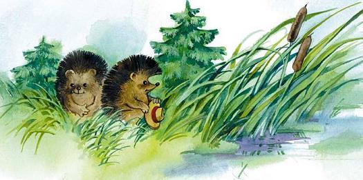 Волшебная иголочка (рассказ) ежи в лесу