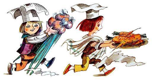 поварята с овощами