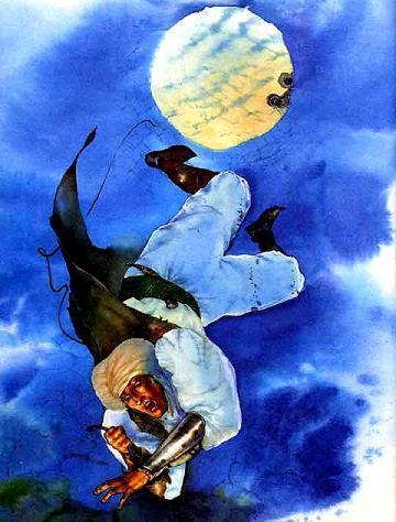 Мухаммад падает в пропасть перерезали веревку