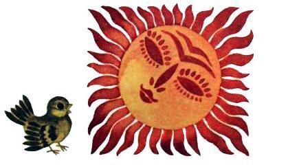 Воробей и солнце