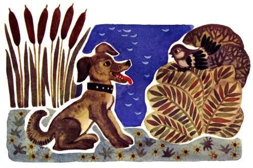 Воробей и песик