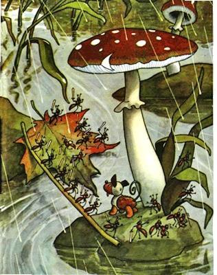 мухомор мостик для муравьев