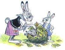 зайчиха и зайченок  еж