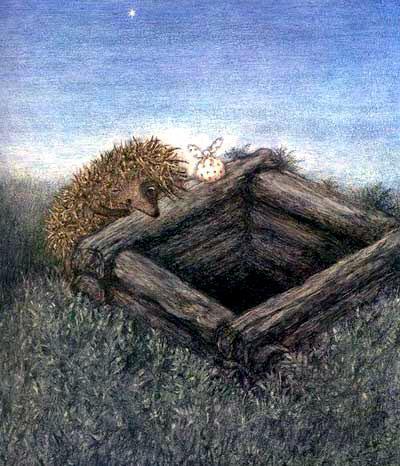 Ёжик в тумане (сказка) Ёжик уже глядел в тёмный старый колодец