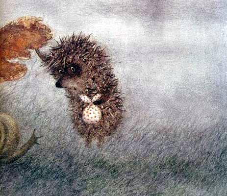 Ёжик в тумане (сказка) Ёжик опасливо приподнял сухой Лист