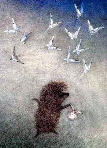 Ёжик в тумане (сказка) Ёжик даже не успел перепугаться, а вокруг него затрепетала, засеребрилась легкая стайка ночных Бабочек-Подёнок