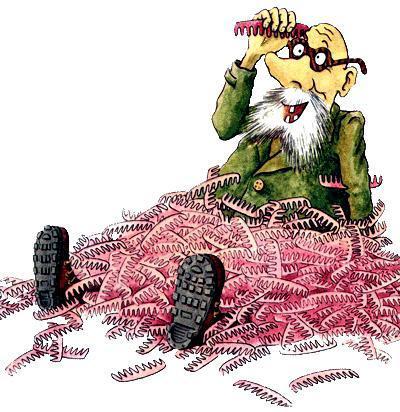 дедушка и расчески