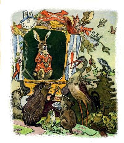 Зайкина избушка (Лиса, Заяц и Петух)