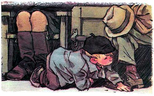 Костя и Шурик ищут замазку