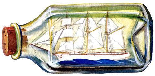 корабль в бутылке