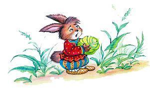 Заяц на ловле (басня) Заяц с капустой