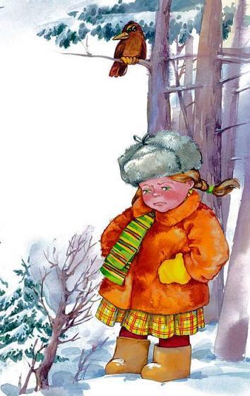 девочка в валенках