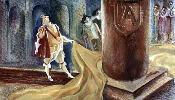 Жареная кукуруза (сказка Джани Родари) король у постамента