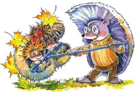 ежата катаются