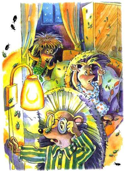 нашествие насекомых на домик ёжиков