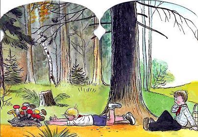 Живые грибы (сказка) он вдруг вскочил на ножки и как кинется наутёк