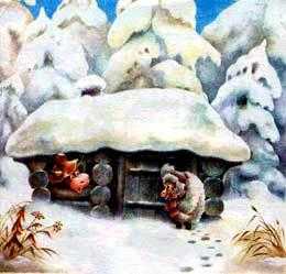 Зимовье зверей (сказка) баран пришел к избушке