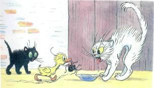 Сказка: Знаменитый утенок Тим (иллюстрации: Сутеев В.) котенок утенок и кошка черныш и снежок